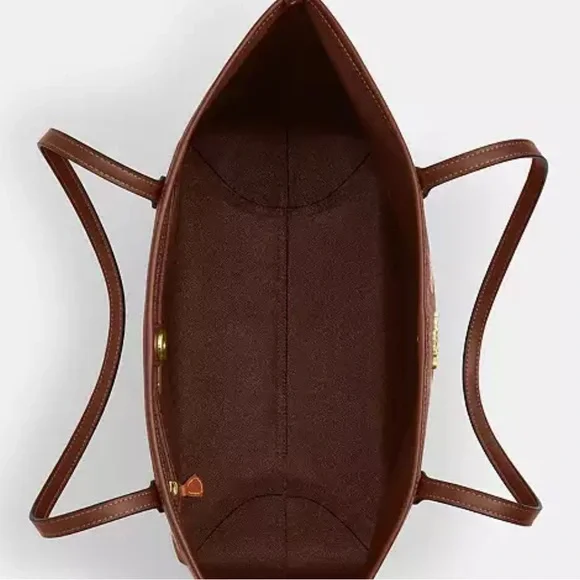 Coach X Peanuts City Tote Bag In Signature Canvas With Snoopy Print CBJ89 - Picture 13 of 13